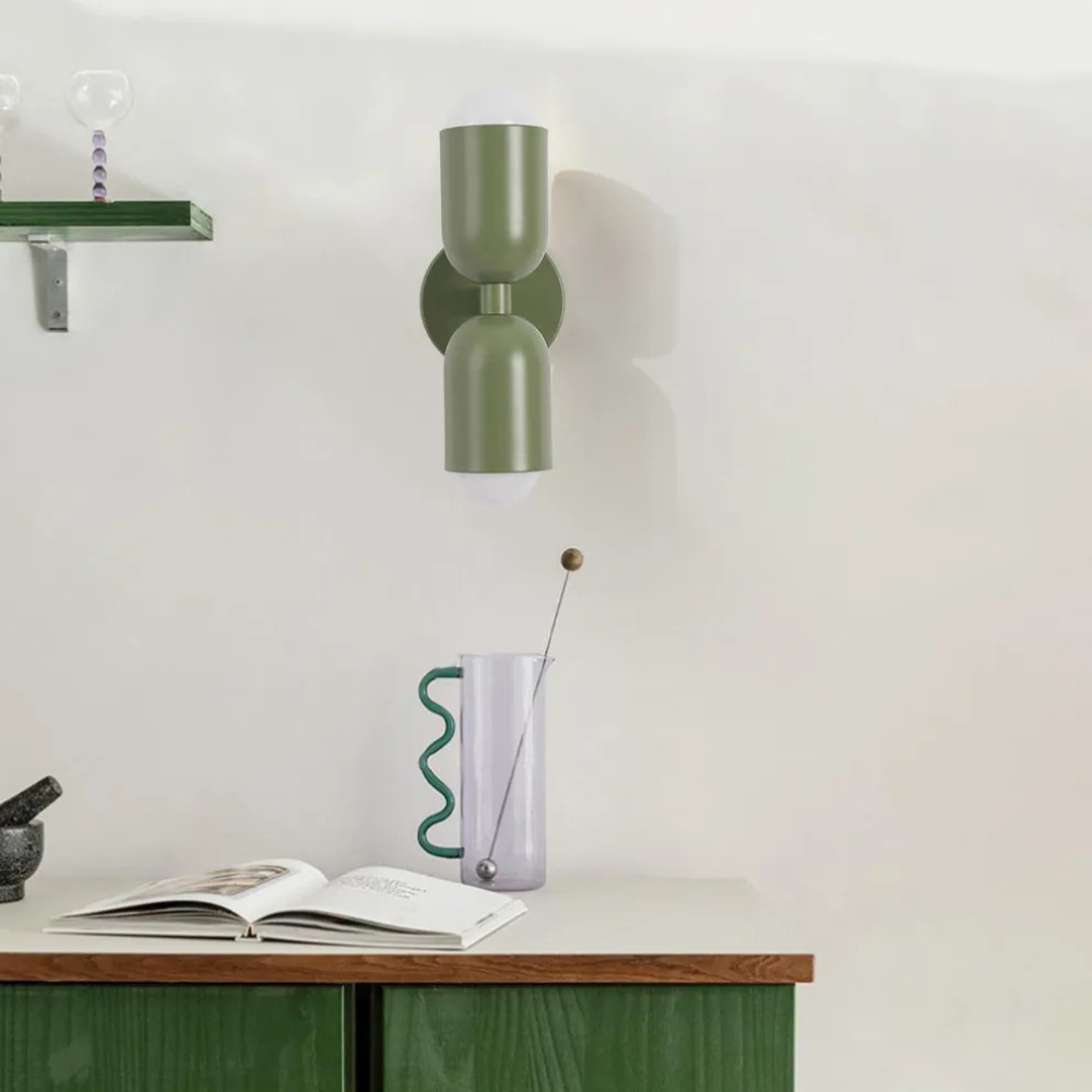 LED-Wandlampe Bauhaus Stil Doppelkupplung Wohnzimmer Flur