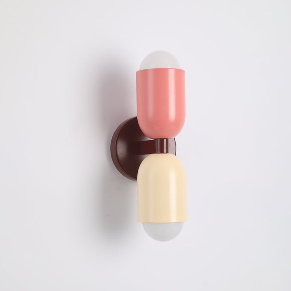 LED-Wandlampe Bauhaus Stil Doppelkupplung Wohnzimmer Flur