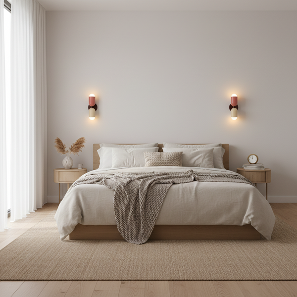 LED-Wandlampe Bauhaus Stil Doppelkupplung Wohnzimmer Flur