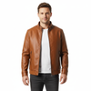 Lederjacke Herren Regular Fit Freizeit & Übergangszeit