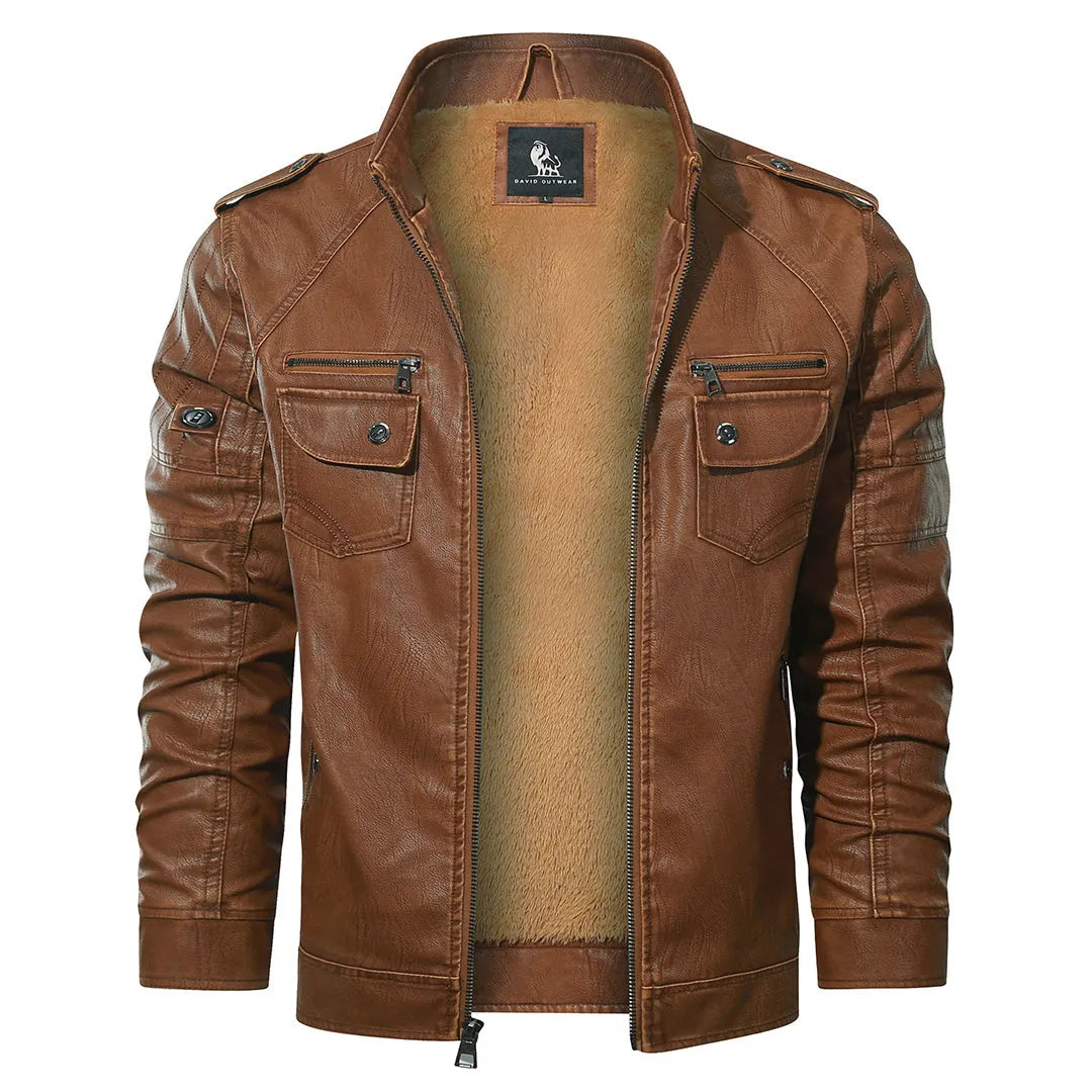Herren Lederjacke Freizeit Urban Chic