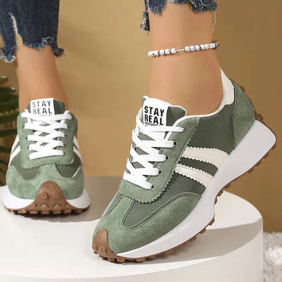 Damen Sneaker Sportlich Komfort Freizeit Leicht