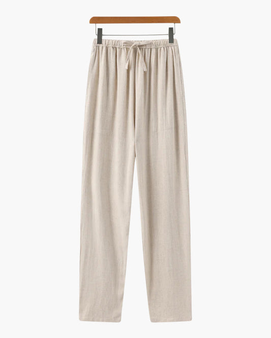 Adrian | Leichte Slim Fit Herren Sommerhose mit Kordelzug