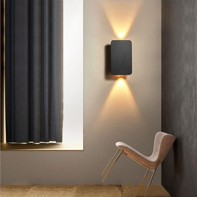 LED-Wandleuchte Minimalistisch Rechteckig Skandinavisch Wohnzimmer