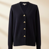 Damen Woll-Cardigan Regular Fit Freizeit Winter Warm