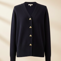 Damen Woll-Cardigan Regular Fit Freizeit Winter Warm
