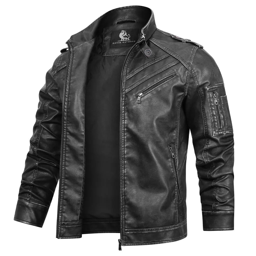 Herren Lederjacke Freizeit Urban Chic
