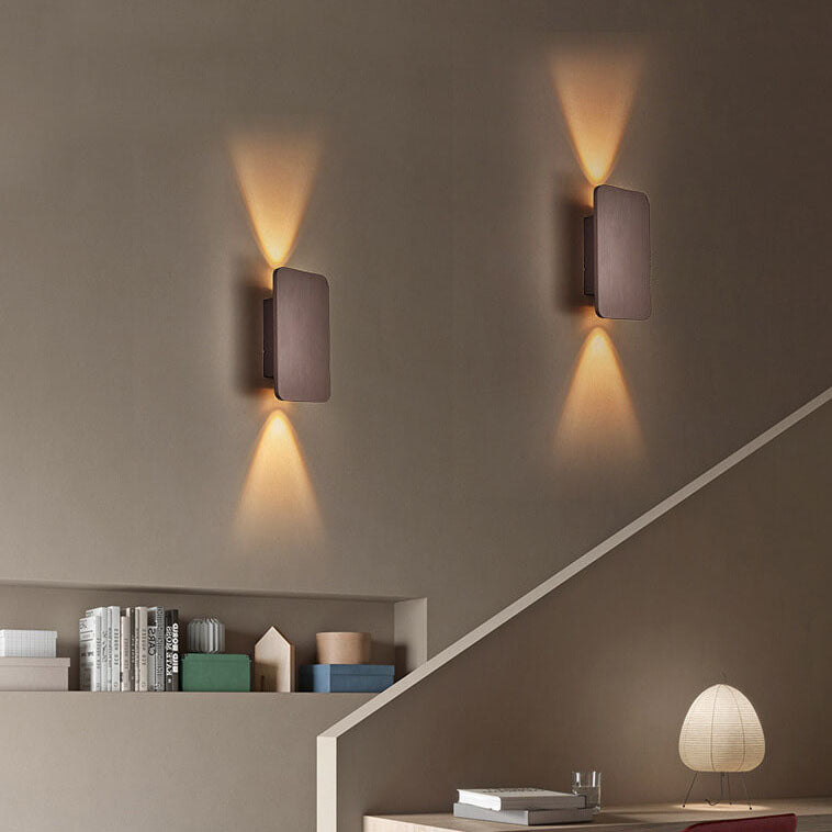LED-Wandleuchte Minimalistisch Rechteckig Skandinavisch Wohnzimmer
