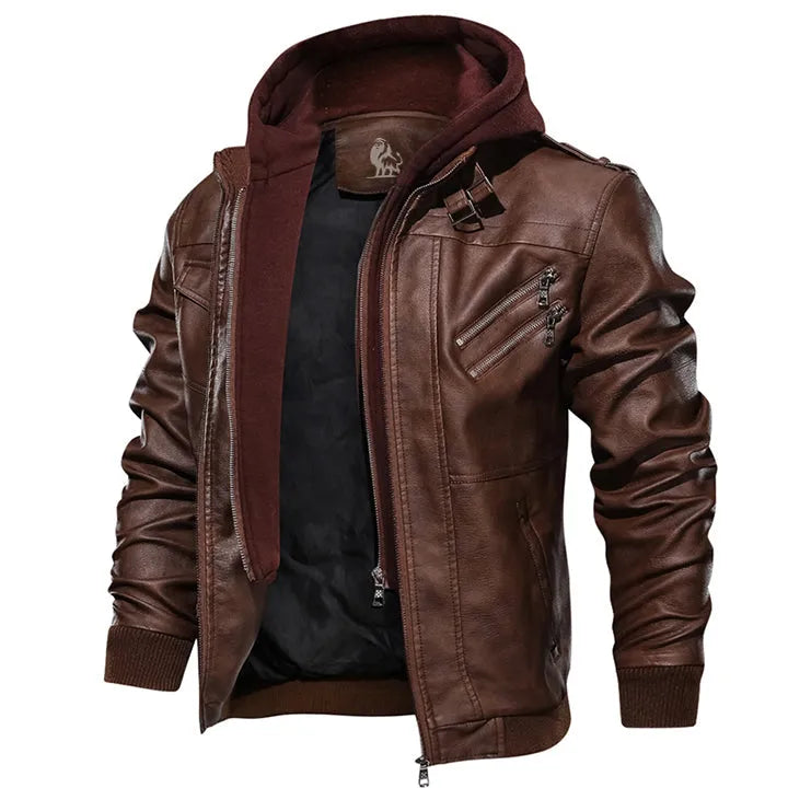 Herren Lederjacke Freizeit Urban Chic