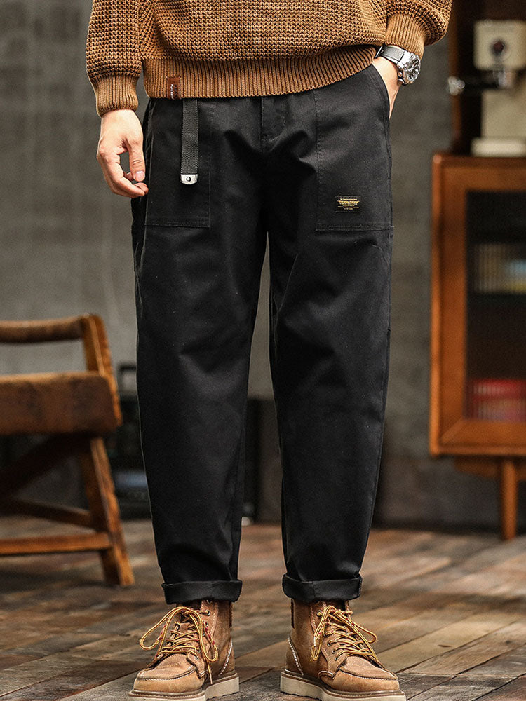 Utility-Hose Herren Relaxed Fit Casual Vintage-Stil