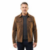 Lederjacke Herren Regular Fit Casual Übergangszeit