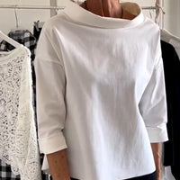 Damen Elegantes Oberteil Slim Fit Business Freizeit