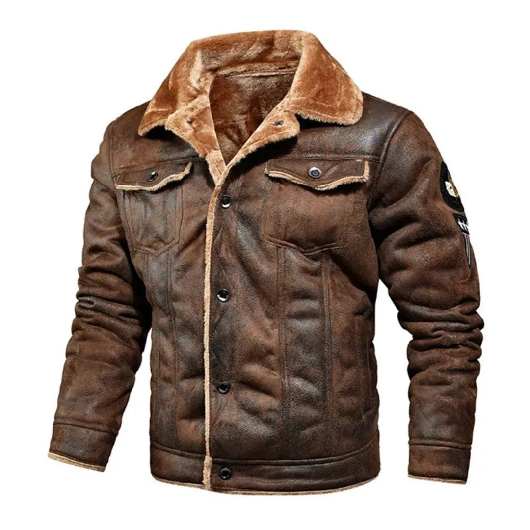 Herren Lederjacke Freizeit Urban Chic