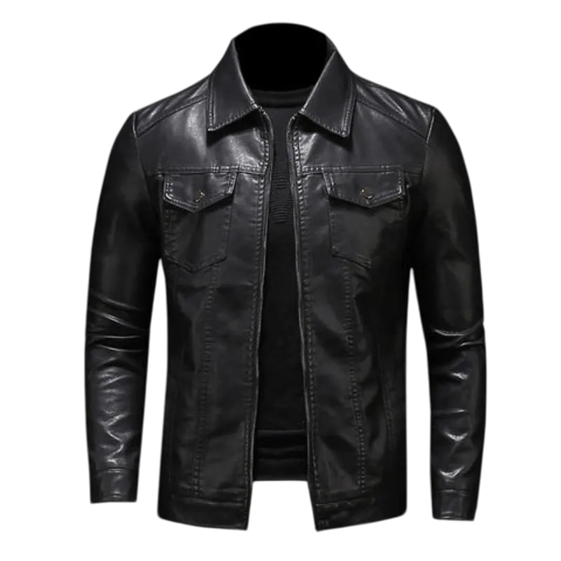 Herren Lederjacke Freizeit Urban Chic
