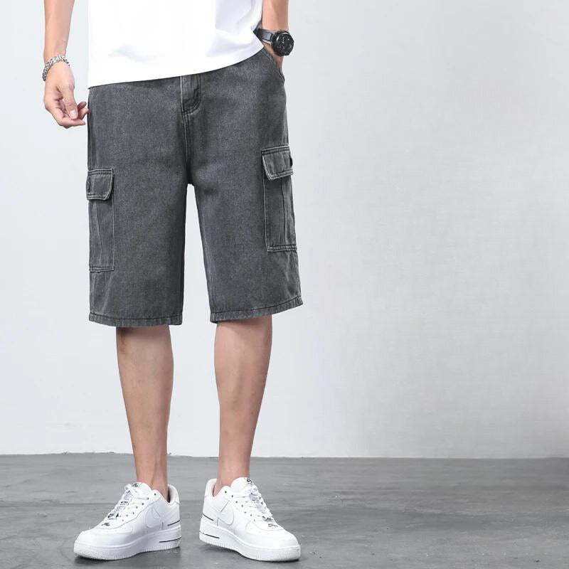 Cargo-Shorts Herren Regular Fit Freizeit vielseitig