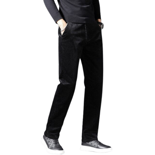 Herren Cordhosen mit mittlerer Taille für eleganten Alltag