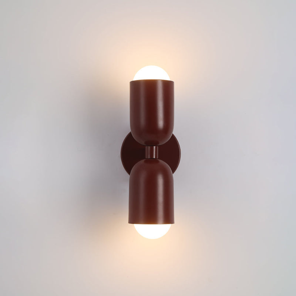 LED-Wandlampe Bauhaus Stil Doppelkupplung Wohnzimmer Flur