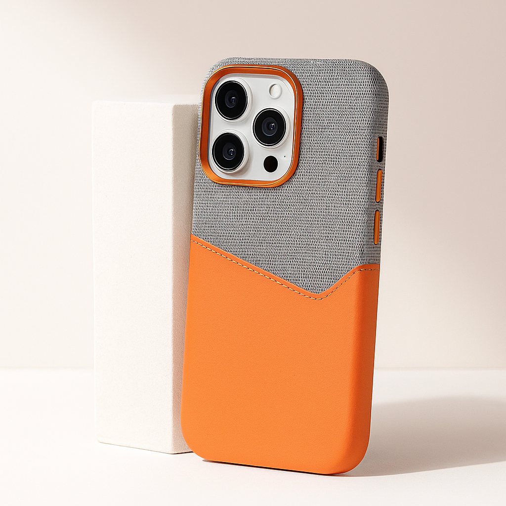Veganes Leder iPhone-Hülle Herren Freizeit Rutschfest