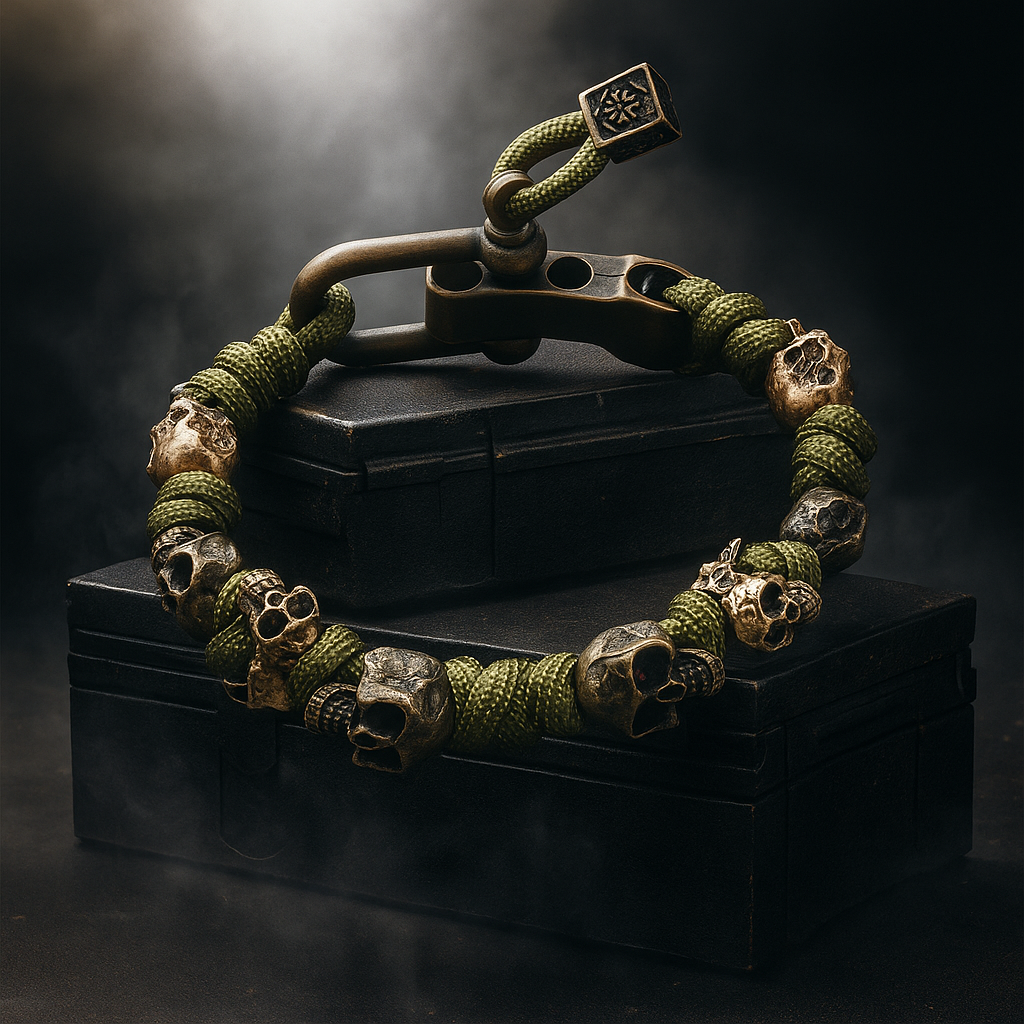 Skull-Armband Herren Verstellbar Casual