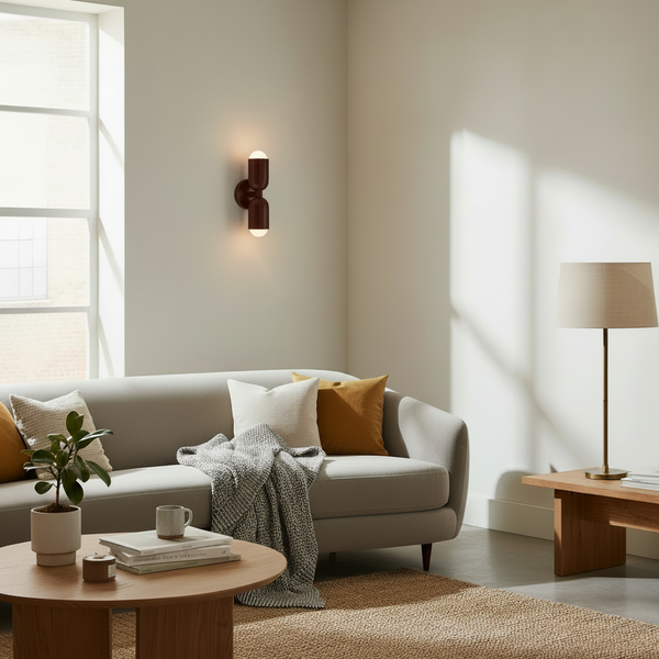 LED-Wandlampe Bauhaus Stil Doppelkupplung Wohnzimmer Flur