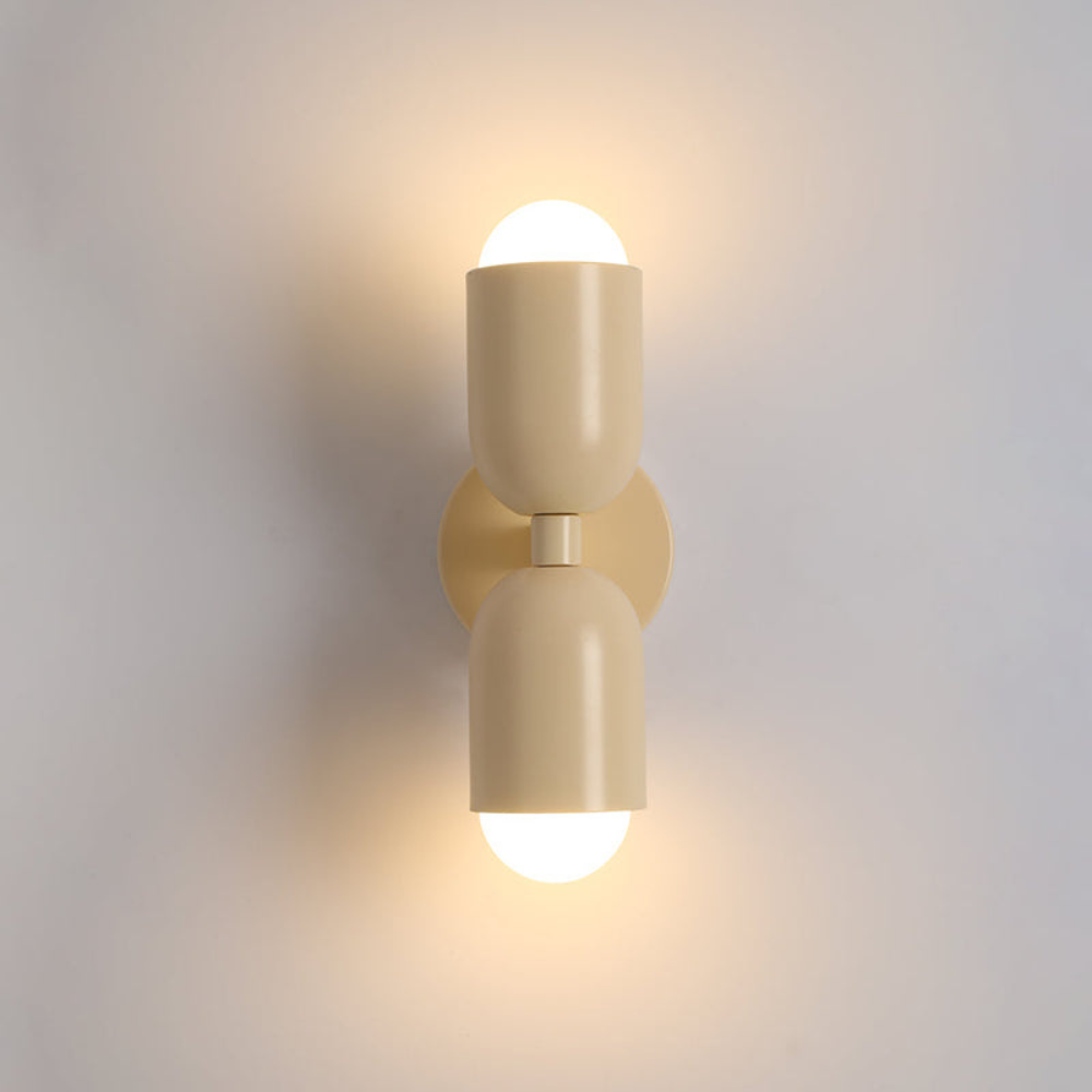 LED-Wandlampe Bauhaus Stil Doppelkupplung Wohnzimmer Flur