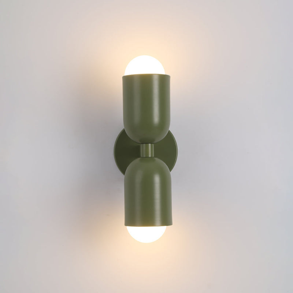 LED-Wandlampe Bauhaus Stil Doppelkupplung Wohnzimmer Flur
