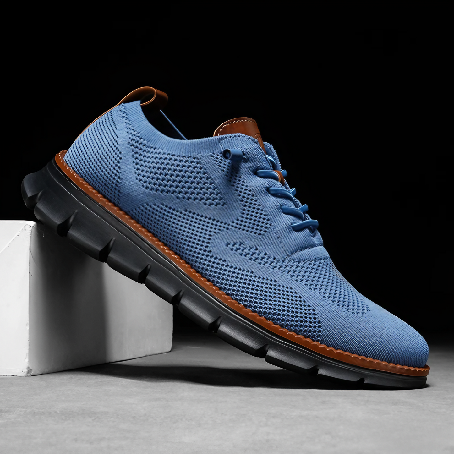 Leichte Strick-Sneaker Herren Regular Fit Freizeit