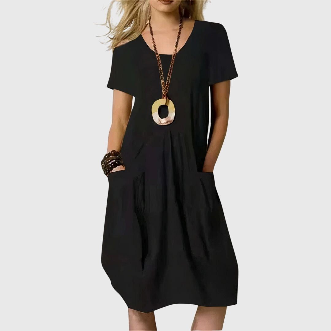 Damen Freizeitkleid Regular Fit Casual mit Taschen