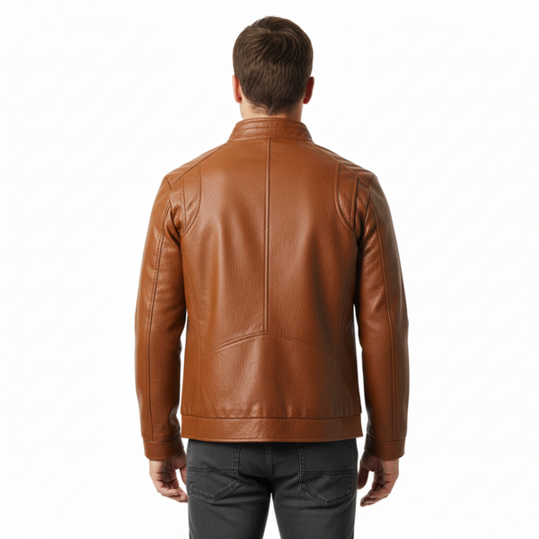 Lederjacke Herren Regular Fit Freizeit & Übergangszeit