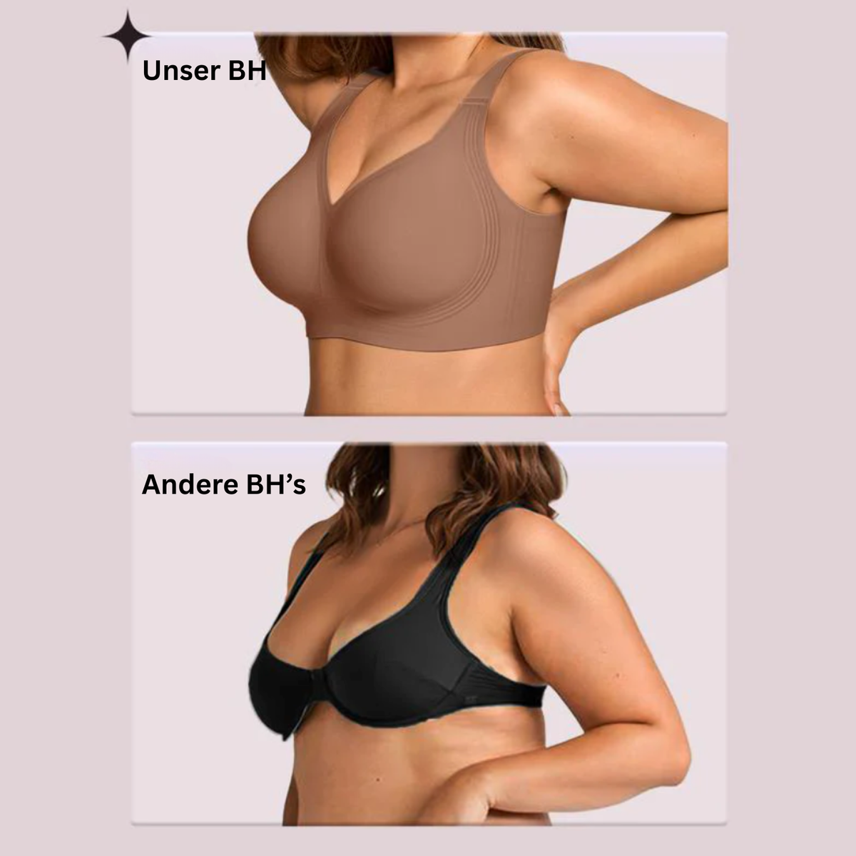 Sina I Damen Jelly Gel-BH Kabellos Komfort Push-up Alltag