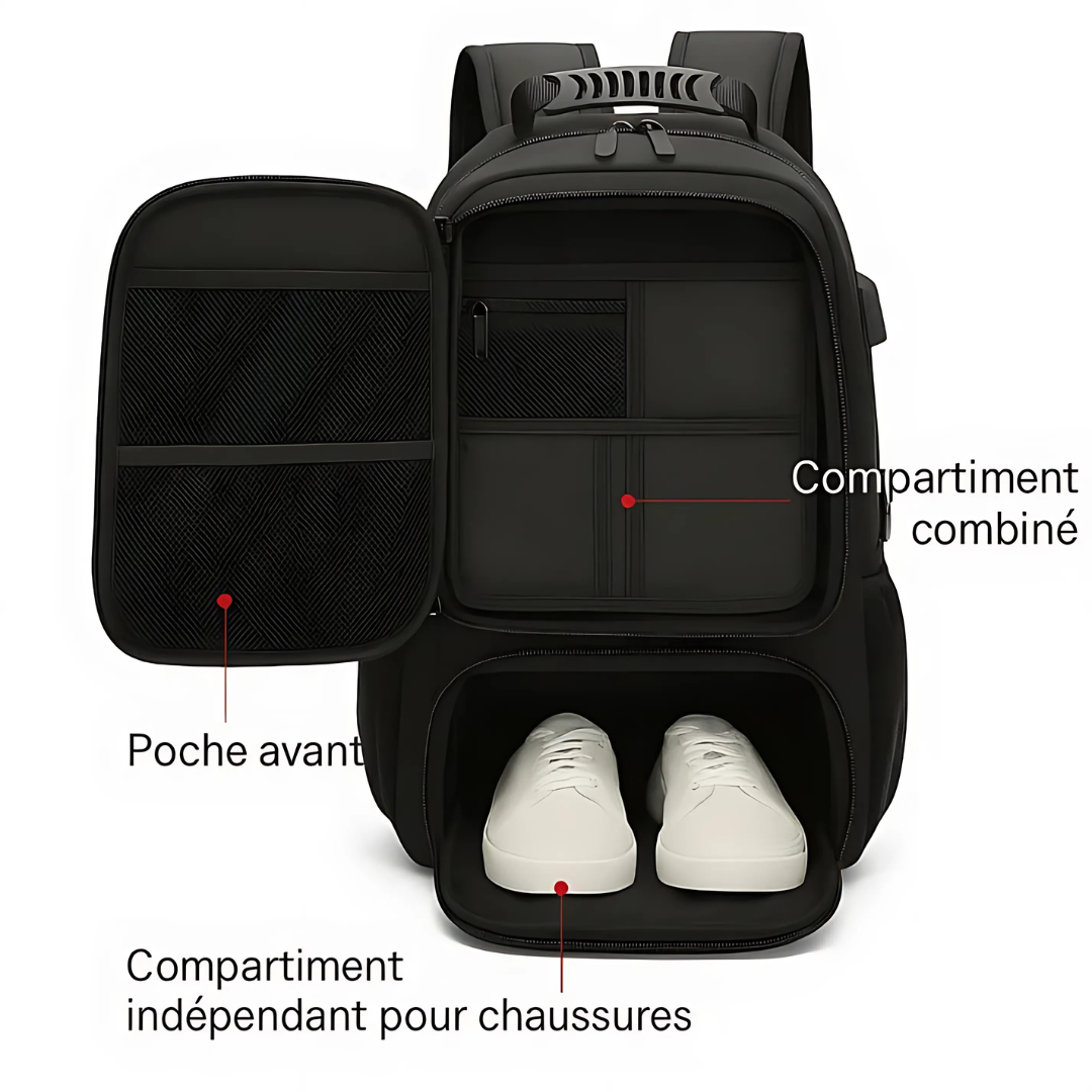 Rucksack Damen Alltag Wasserdicht mit USB-Anschluss