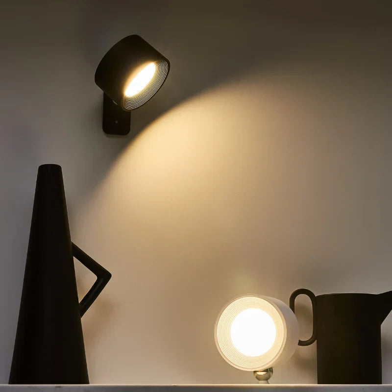 Kabellose USB-Wandleuchte mit EasyStick Montage Minimalistisch