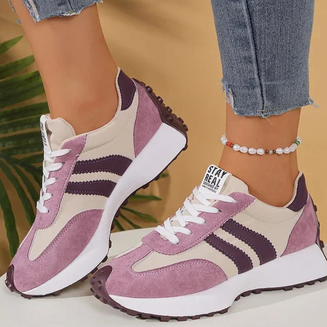 Damen Sneaker Sportlich Komfort Freizeit Leicht