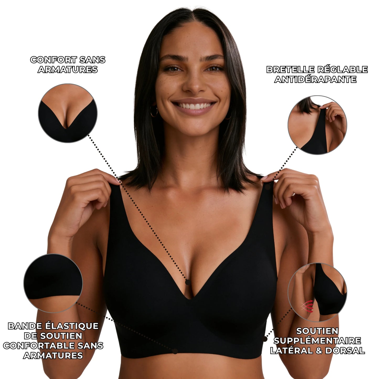 Damen BH Komfort Fit Alltag Ultra-bequem wie zweite Haut