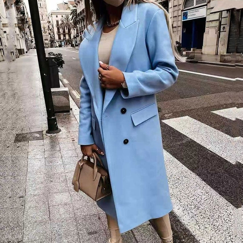 Elisa I Damenmantel Regular Fit Lang Freizeit und Business