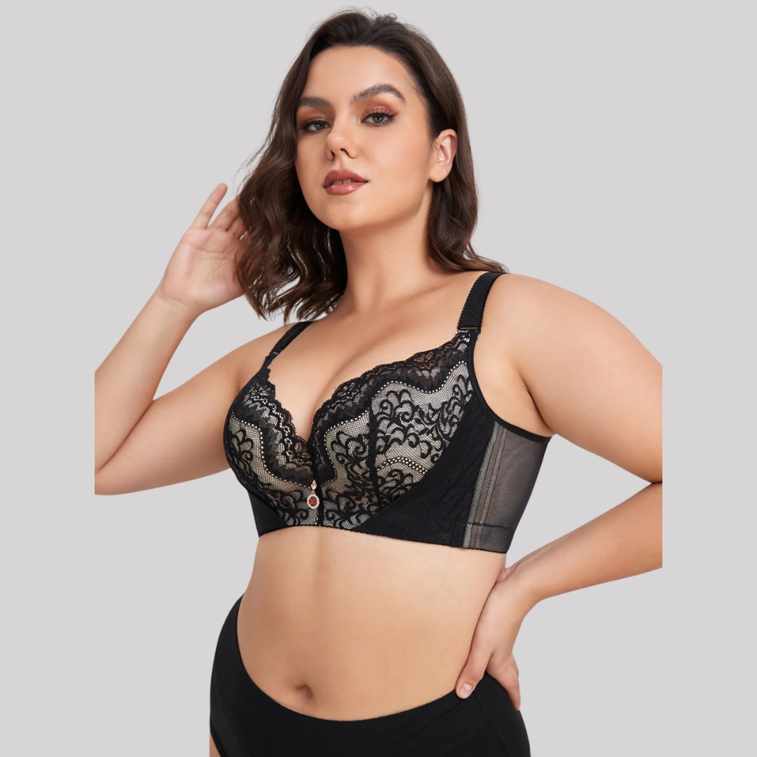 Damen Push-up BH Spitze Eleganter Komfort Alltag