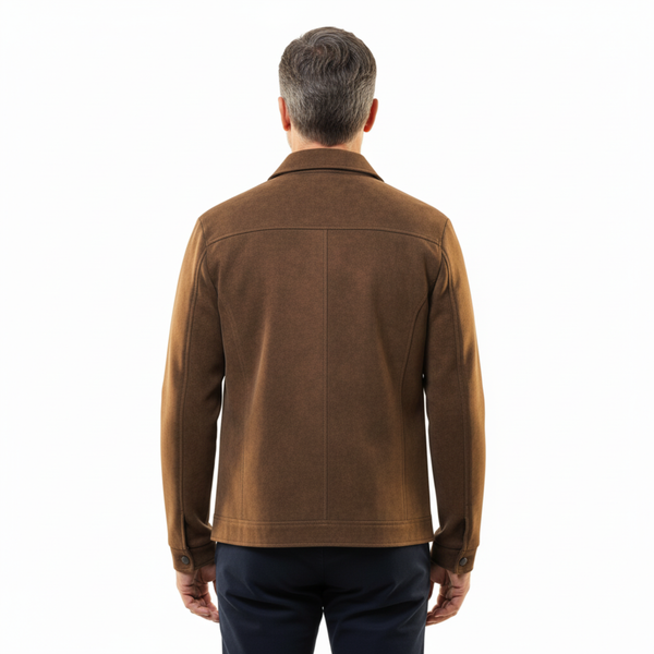 Lederjacke Herren Regular Fit Casual Übergangszeit