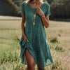 Sommerkleid Damen Vintage – Lässiges Kleid Regular Fit für Freizeit & Alltag | Vintage Kleider Damen, Leicht & Elegant