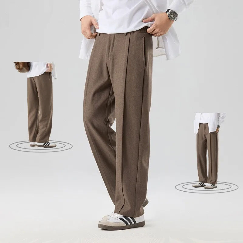 Damen Drapierte Hose Relaxed Fit Freizeit Elegant