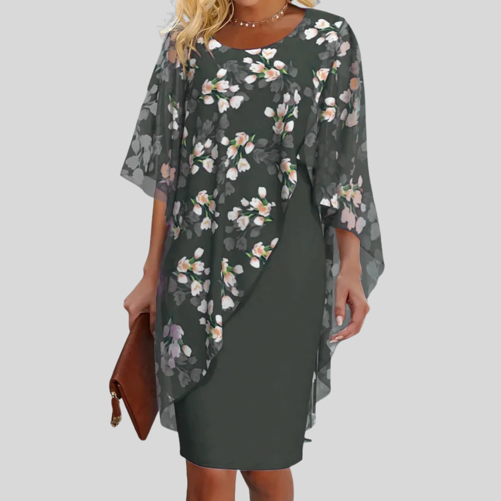 Damen Sommerkleid I Midi Tailliert Elegant Business Freizeit