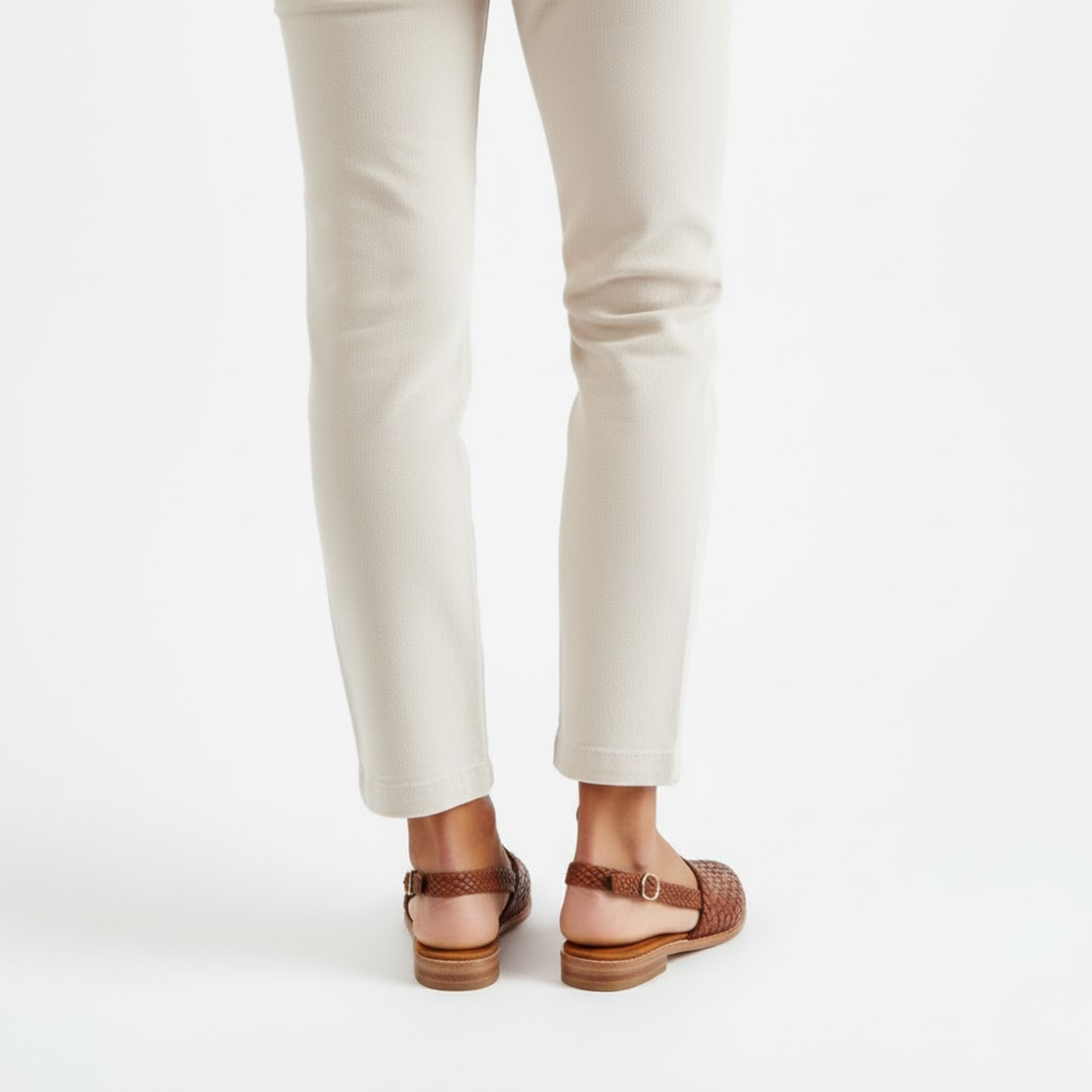 Slingbacks Damen Geflochten Spitz Elastischer Hinterriemen Alltag