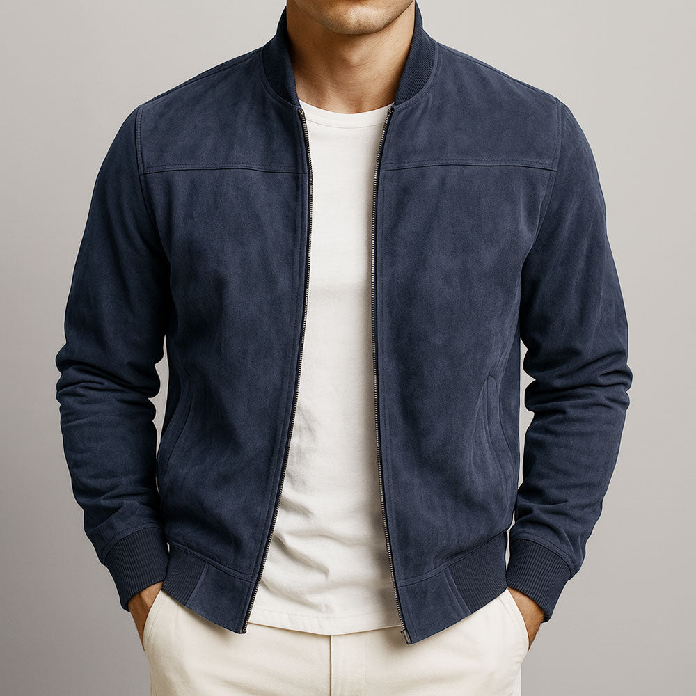 Veste minimaliste moderne pour homme avec fermeture éclair I Veste de mi-saison