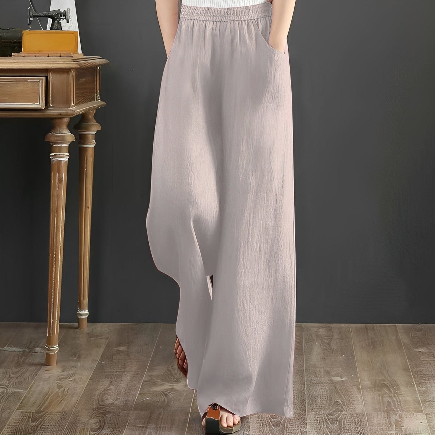 Damen Stoffhose Relaxed Fit Freizeit Sommer