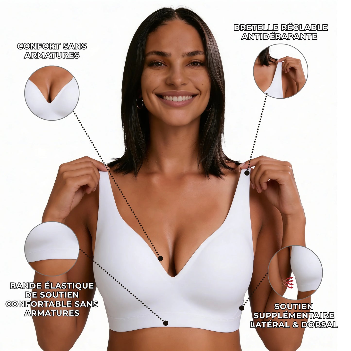 Damen BH Komfort Fit Alltag Ultra-bequem wie zweite Haut