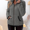 Weste Damen Kuschelig Stehkragen Übergangszeit Freizeit Fleecejacke
