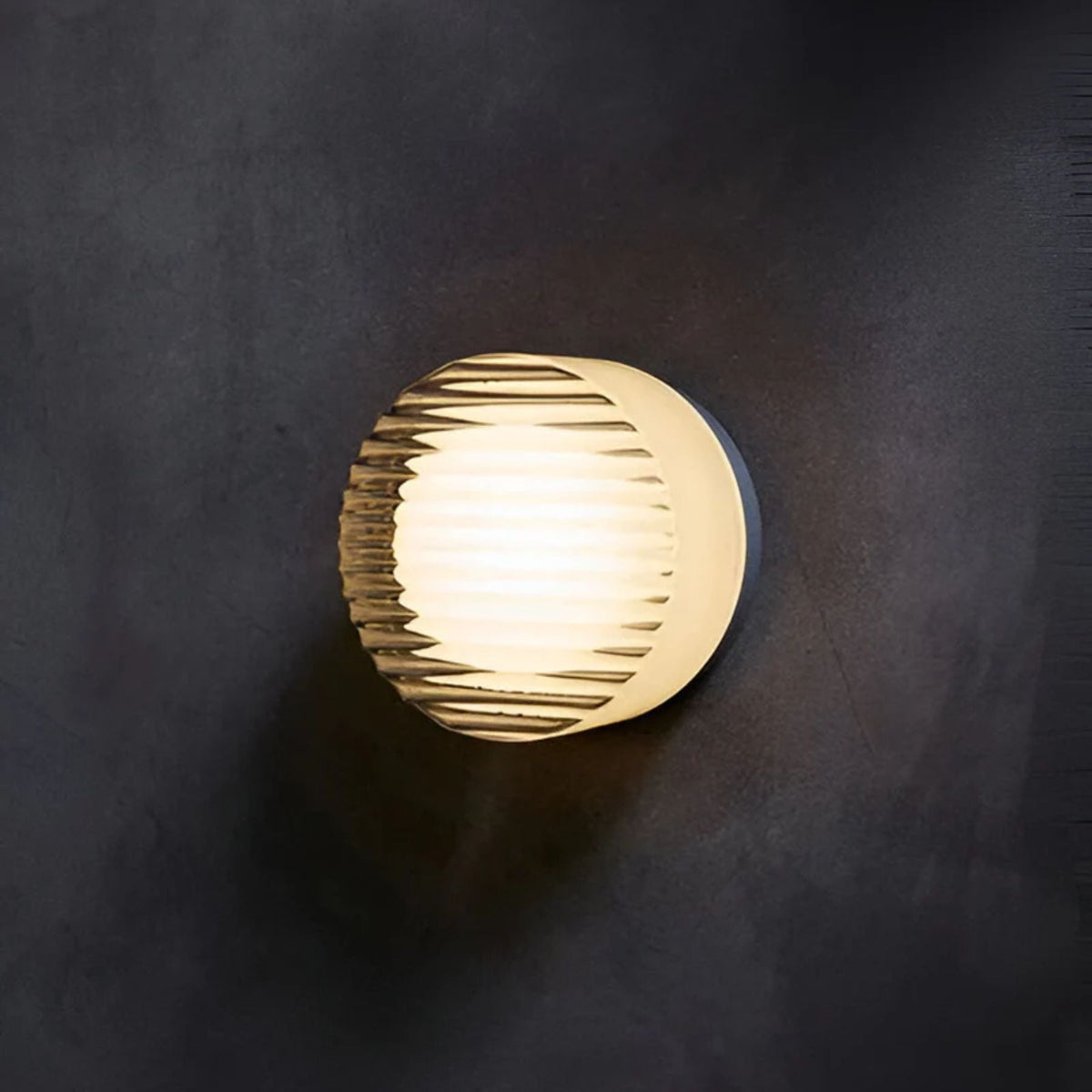 Wandleuchte Minimalistisch Bernstein Glas Innen- und Außenbereich