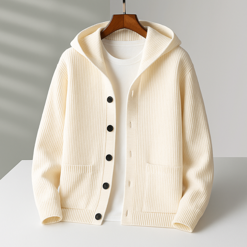 Damen Cardigan Relaxed Fit Freizeit mit Kapuze