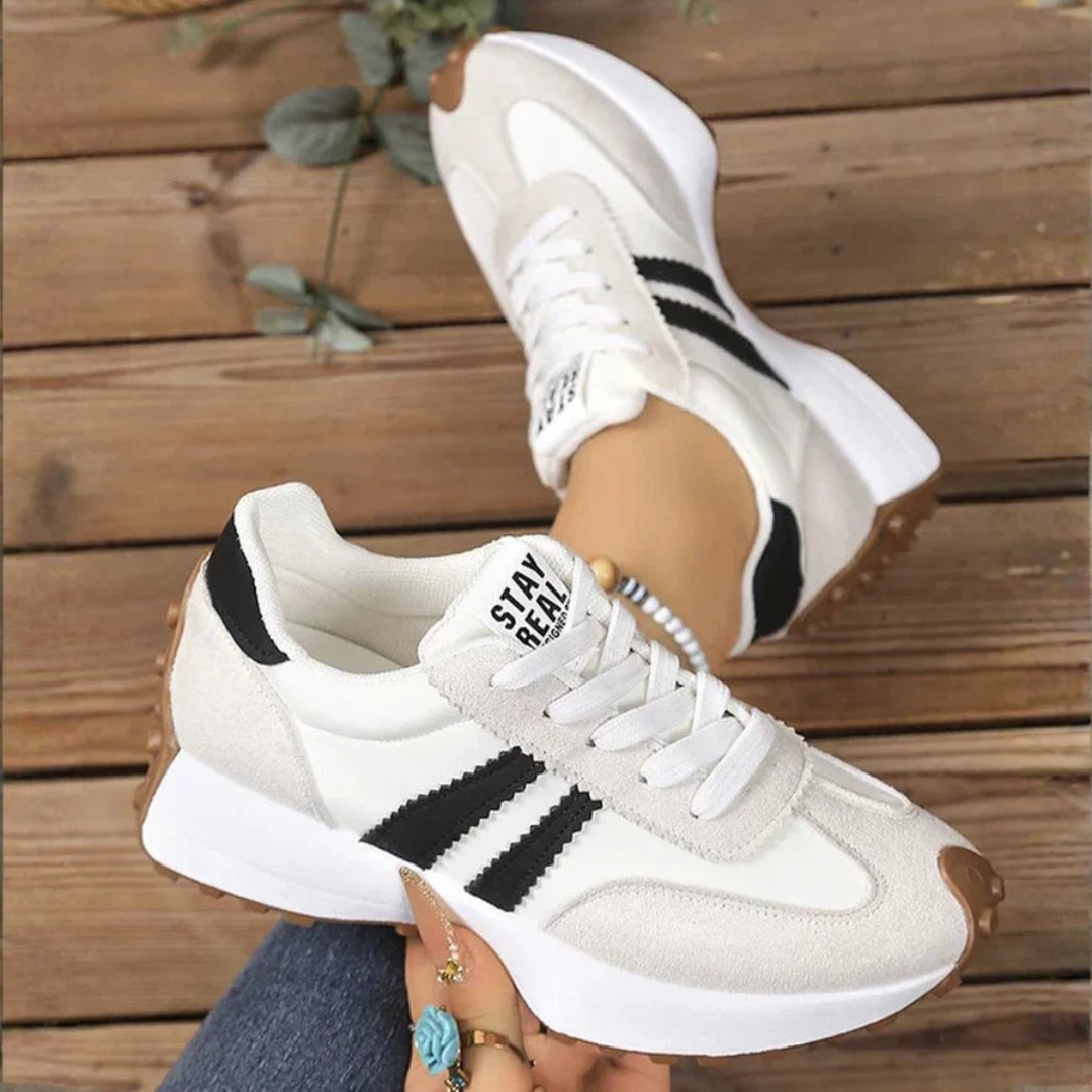 Damen Sneaker Sportlich Komfort Freizeit Leicht