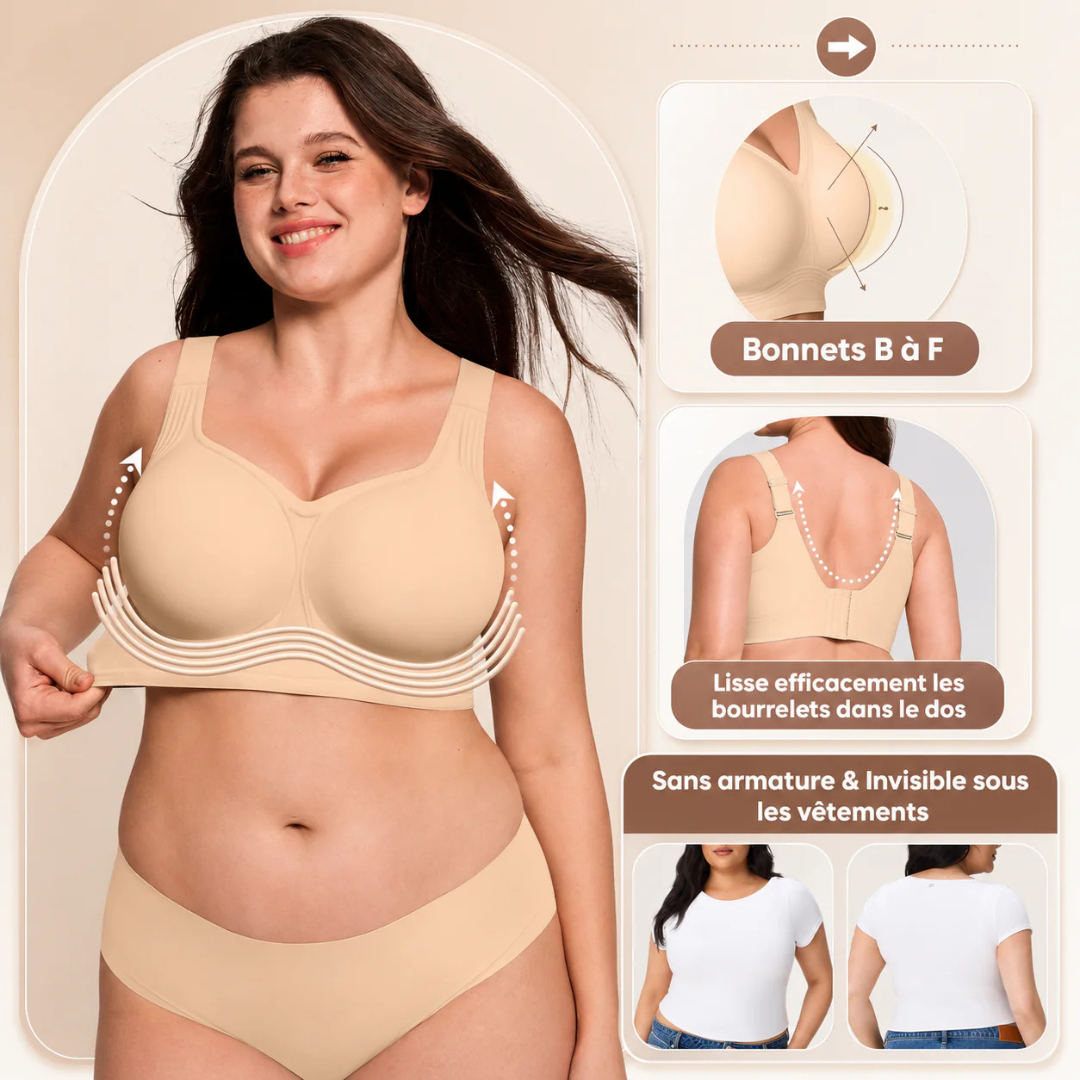 Bügelloser Damen BH Komfort Fit Unsichtbar Zweite Haut