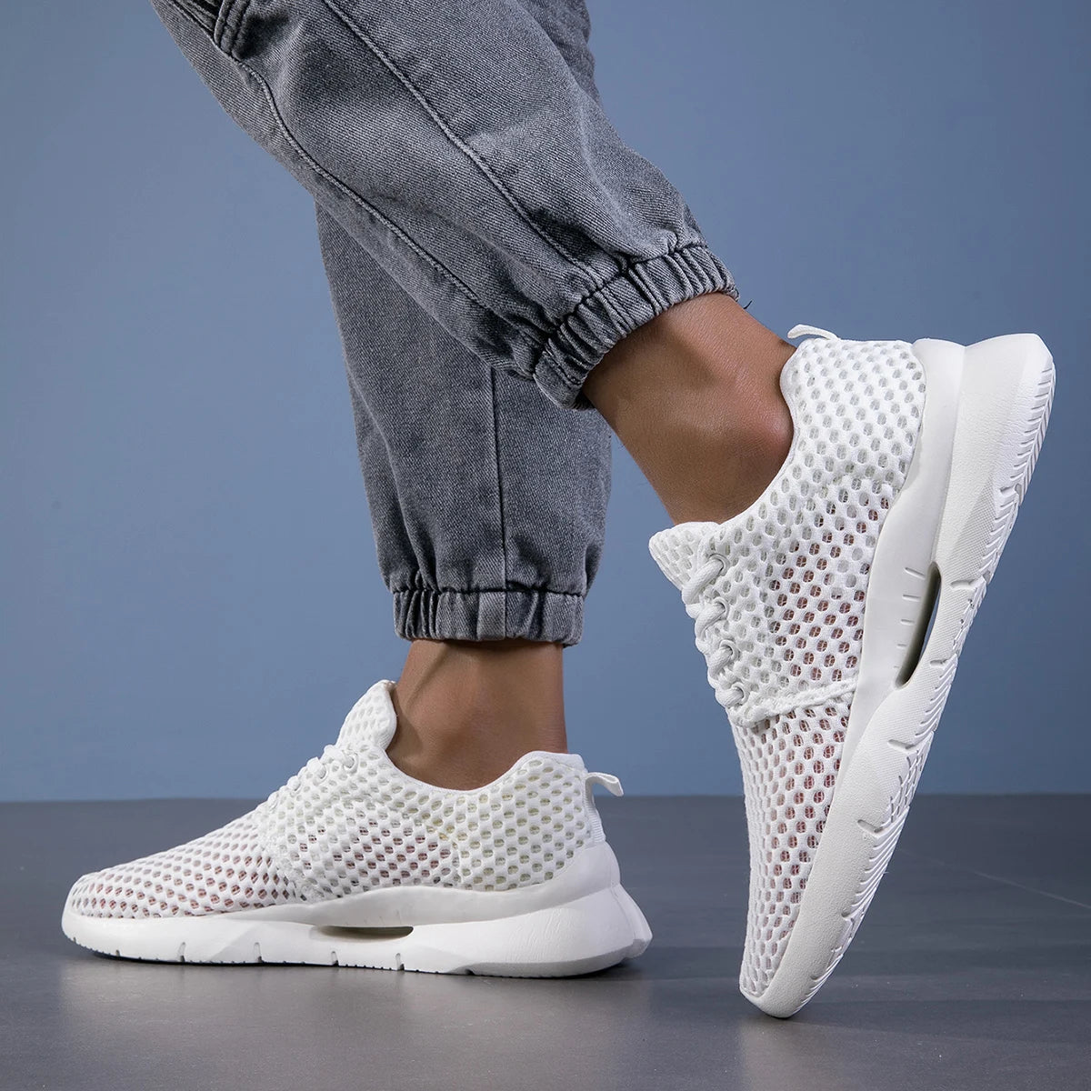 Sneaker Herren Atmungsaktiv Mesh Freizeit Komfort